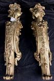 288 - Pair of bronze corner mounts
