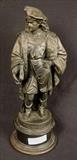 326 - Bronze statue of Rembrandt, 18 in. T, 7 in. W.
