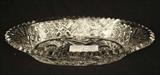 333 - Brilliant cut glass ice cream dish, 2 in. T, 13 in. Dia.
