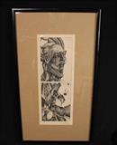 353 - Print # 8 of 50 by Nall, famous Mobile Bay artist of nature and American Indian, 23 x 14.
