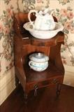364 - American walnut commode with drawer, ca. 1840, 38 in. T, 19 in. W, 15 in. D.
