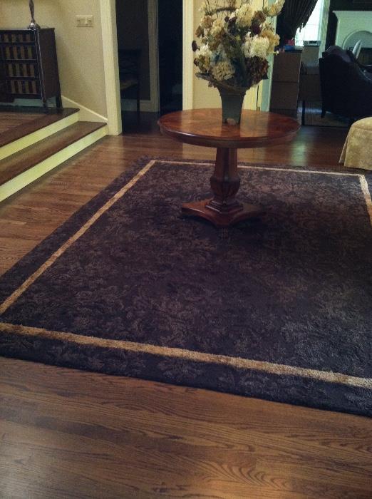 Fiezy 8x10 brown rug with sculpted pattern 