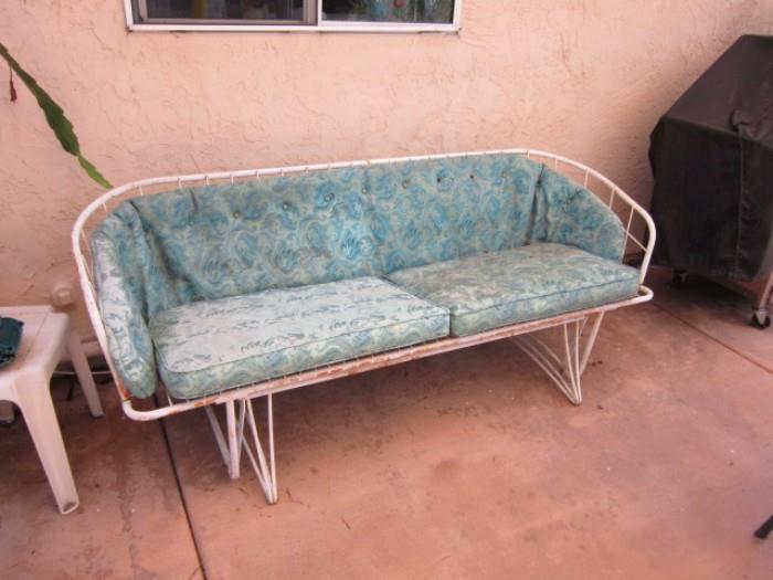 Can you picture it on your porch? A great vintage glider a great vintage glider!!