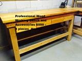 Woodworking Bench with accessories $600
