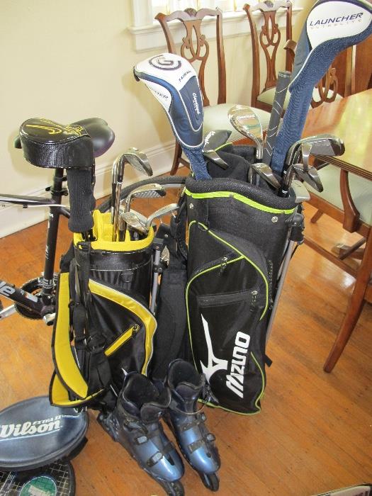Adult women's golf clubs and child's clubs...
