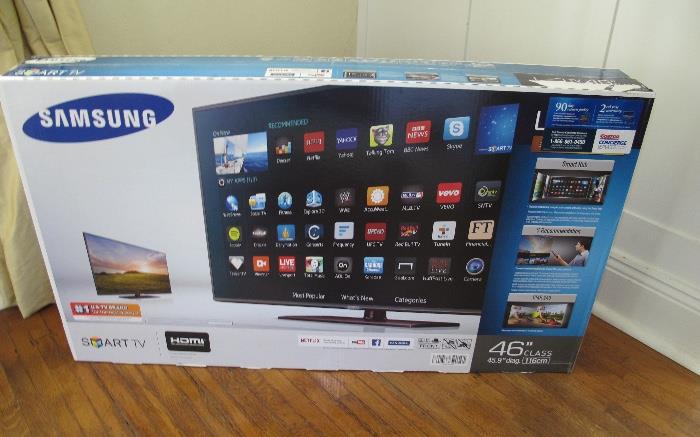 Brand new Samsung 46" 1080p 60Hz Smart LED TV with built-in Wifi - totally new, never removed from the box! 