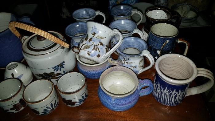 GREAT STONEWARE MUGS & KITCHEN ITEMS..HAND CRAFTED