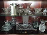FABULOUS ANTIQUE CUT AND PRESSED EAPG GLASSWARE SIMILAR TO HAWKES QUALITY