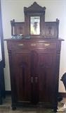 ANTIQUE AND RARE GERMAN JUGENDSTIL CABINET APPROX 1890
