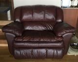 BUTTERY GLOVE SOFT LEATHER RECLINER LOVESEAT, SOFA AND CHAIR