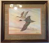 ANNE WORSHAM RICHARDSON RARE DUCK PRINT SIGNED BY THE ARTIST