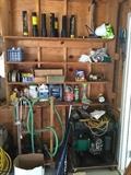 A Garage full of Hand Tools, Power Tools, Radial Arm Saw, Drill Press, Shaper, Scroll Saw, Compressor, Pressure Washer, and so much more!!!