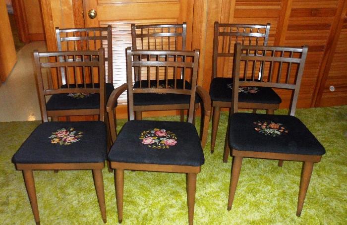 Six embodied chairs that will be sold separate from the table. 
