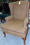 Queen Anne wingback arm chair