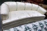Elegant HENREDON crescent shape sofa.