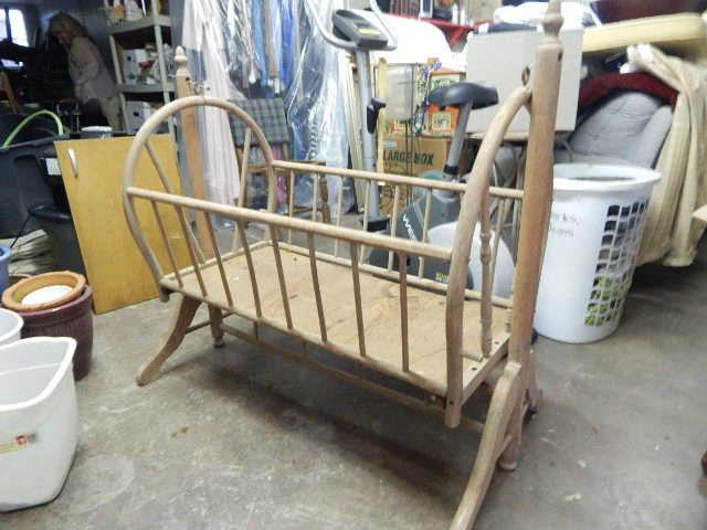 1800's cradle (came off a cabin on melrose plantation)