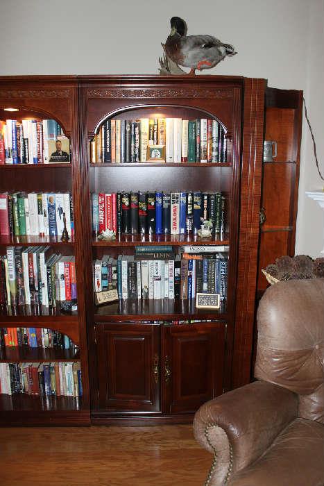 Mahogany Wall Bookcase Unit
