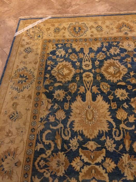  8 feet x 10 feet Oushak handmade rug