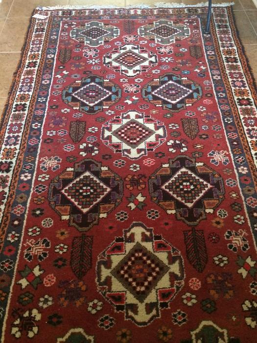 5 feet x 9 feet 2 inches Shiraz Persian rug
