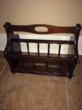 One of eight magazine racks