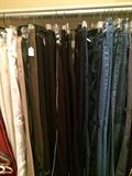 There is a huge selection of clothes - in many closets.