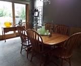 Oak table & chairs