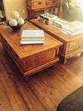 Two pine coffee tables