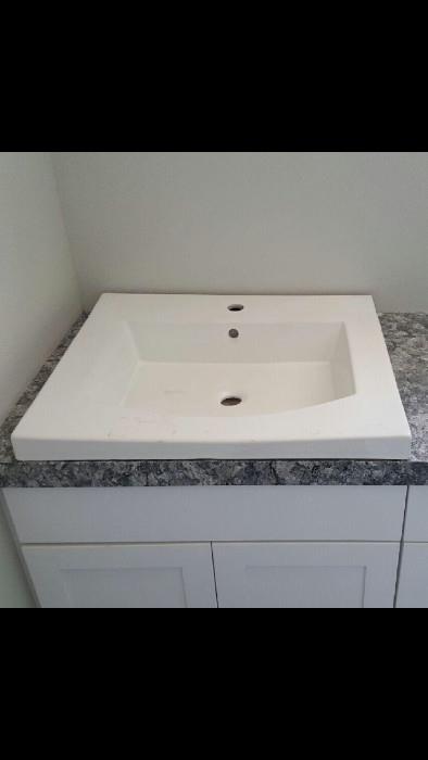Five, Persuade@ Curv white basin lavatory sinks - brand new!