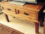 Pinewood Two Drawer Sofa Table