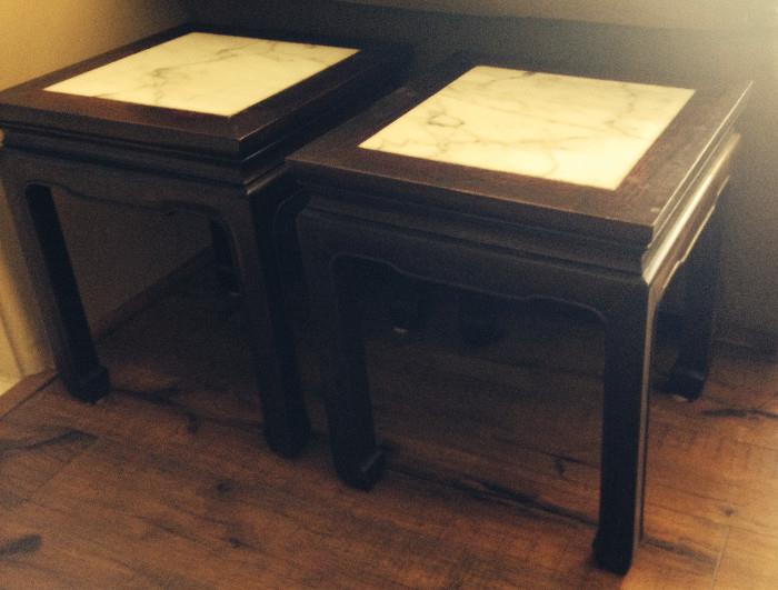 Marble and Wood Prayer Tables
