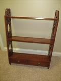 3 TIER DOUBLE DRAWER WALL SHELF
CUT OUT SIDE SUPPORTS
