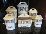 ANTIQUE FRENCH CANISTER SET
