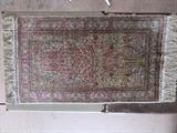 SILK HANDMADE TURKISH KAYSERI PRAYER RUG
TREE OF LIFE DESIGN / DOUBLE KNOTS
