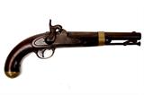 Lot 124: H. Aston model 1852 .50 cal. American percussion pistol,
100% original, all hallmarks present, mfg. H. Aston & Co., 
MiddTn, Conn., "WAJ" and "WN" on stock, end cap near perfect
a fine pre-Civil War pistol est. $1,300.00-$1,700.00