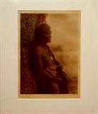 Lot 69: Curtis Edward (1868-1952) photogravure entitled "Alchise-
Apache" 1903, issued 1903 and produced by John Andrew and
Son, 1903 plate 5, North American Indian Vol. 1, gallery priced
at $4,500.00, est. $900.00-$1,500.00