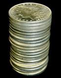 Lot 74: Original roll of twenty 1921-P Morgan silver dollars, all at least
MS 60 BU condition, est. $600.0-$800.00