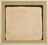 Lot 63: R. C. Gorman hand cast paper entitled "Barefoot Lady"
the paper measuring 26" x 29", mounted in a semi-shadowbox
and nicely framed and matted under UV glass, measuring
36" x 39" overall, signed and dated 1985 lower left, Lim. Ed
 148 / 150 lower right, est. $500.00-$750.00