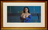 Lot 52: Hal English P.S.A. (1910-2008) original pastel nude drawing entitled
"Mostly Blue", the image measuring 10.75" x 19.5", nicely framed and
matted under UV glass, signed lower left est. $325.00-$425.00