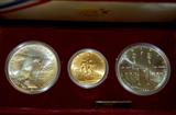 Lot 76: 1983-1984 three piece Olympic Proof set to include 1983-1984
Proof silver Olympic dollars and 1984 ten dollar gold coin,
 est. $900.00-$1,000.00