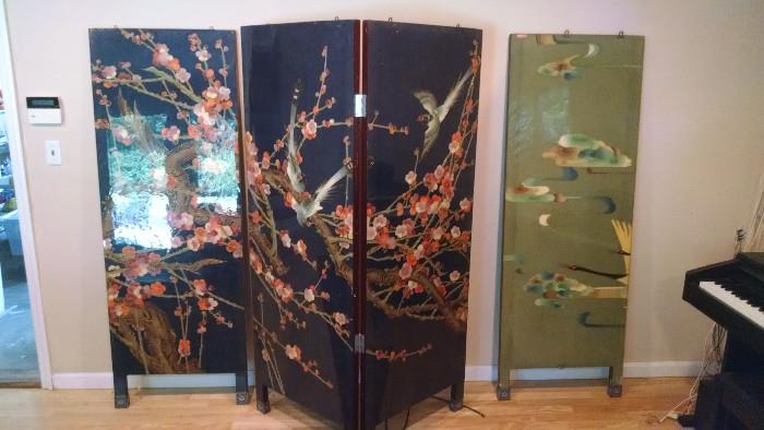 antique Chinese screen
