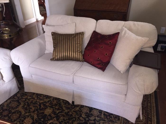 Faux loveseat . . . I mean, real loveseat and sofa.