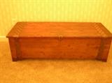 Huge copper banded antique cedar chest from Norwalk, Ohio