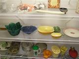 Pantry dishes and artist ceramics