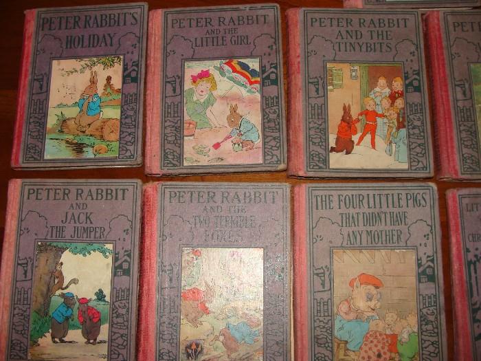Vintage Children's Books - Peter Rabbit, Four Little Pigs, Little Bunnie, Little Sallie Mandy's
