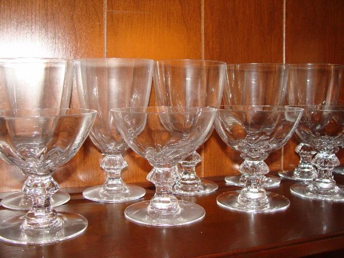 Very rare Heisey Glass Collection - Stemware, Plates, Bowls, Candlesticks