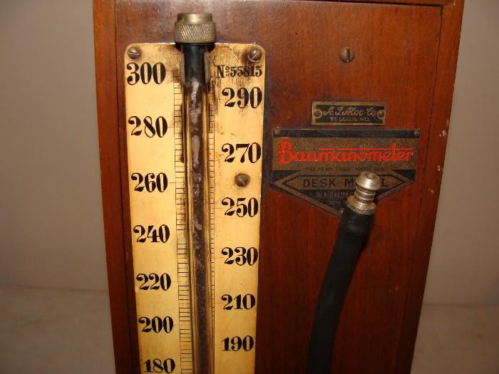 Antique Blood Pressure Kit in wooden case