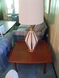 Mid-Century Modern table and lamp