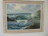 Oil Painting "Seascape" by Wm. C. Ehrig (1892-1973)