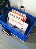 Vintage Vinyl Records / Collapsible Utility Cart