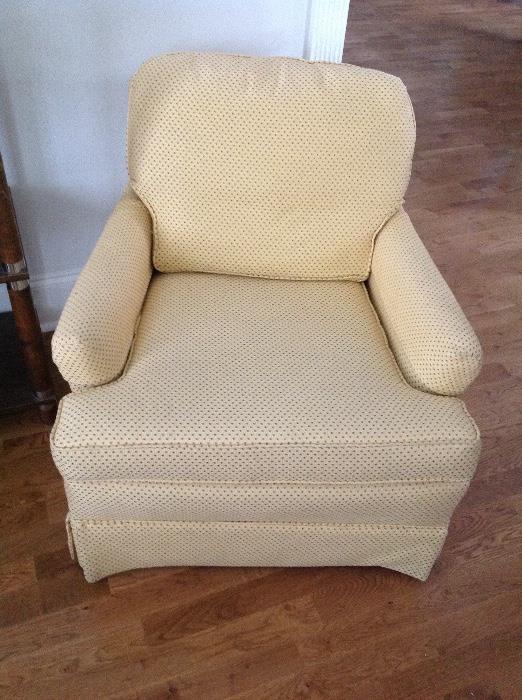 Yellow Upholstered Club Chair - 2 of 2